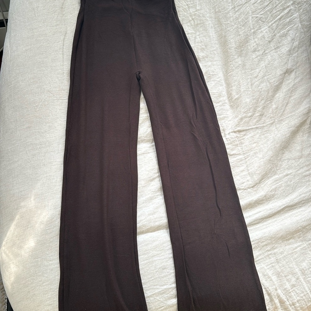NWT Leset Lauren Straight Leg Pant Chocolate Large